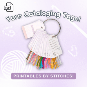 Printable Yarn Cataloging Tags | Yarn Organization System (Free PDF)