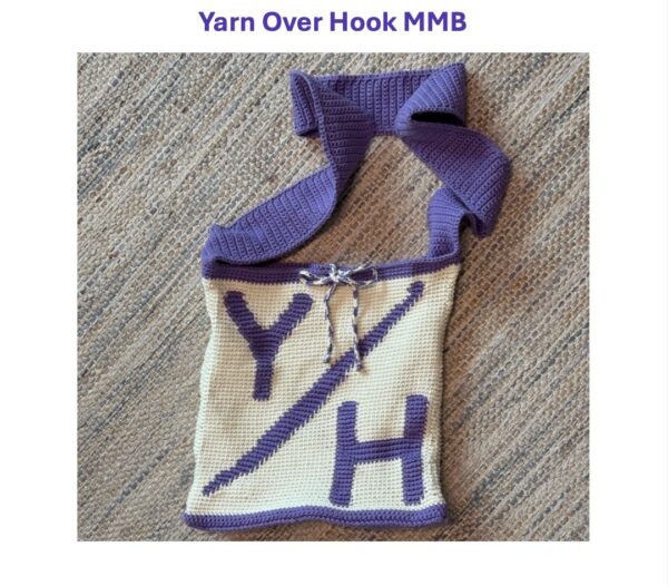 Yarn Over Hook Mesh Messenger Bag Crochet Pattern (PDF Download)