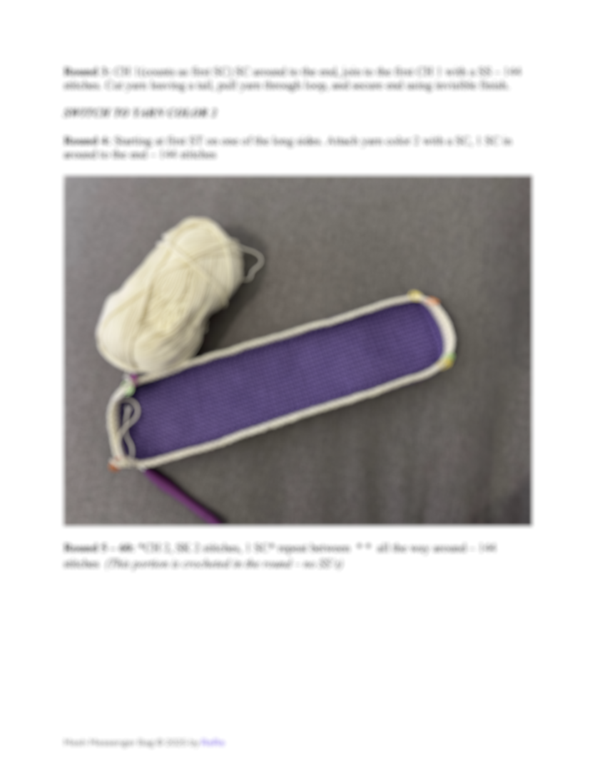Plain Mesh Messenger Bag Crochet Pattern | Easy DIY Market Bag PDF - Image 3