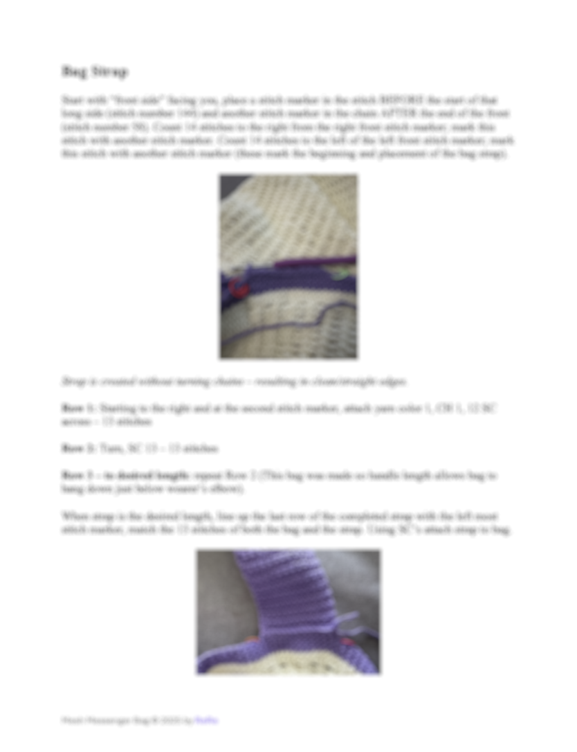 Plain Mesh Messenger Bag Crochet Pattern | Easy DIY Market Bag PDF - Image 5
