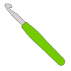 A Green Crochet Hook Icon