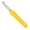 A Yellow Crochet Hook Icon