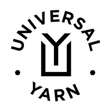 Universal Yarn logo in black and white